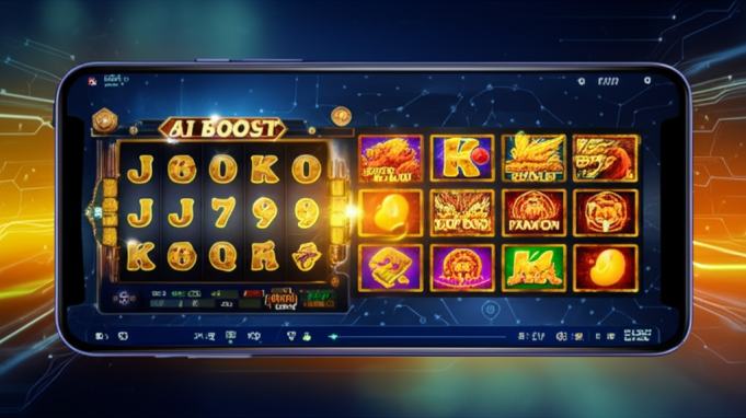 เจาะลึกฟีเจอร์ AI BOOST ในวีดีโอสล็อต ufaslotsuper: เพิ่มโอกาสชนะจริงหรือ? ภาพประกอบฟีเจอร์ AI BOOST ในวีดีโอสล็อต ufaslotsuper แสดงเทคโนโลยี AI และเกมสล็อตพรีเมียม