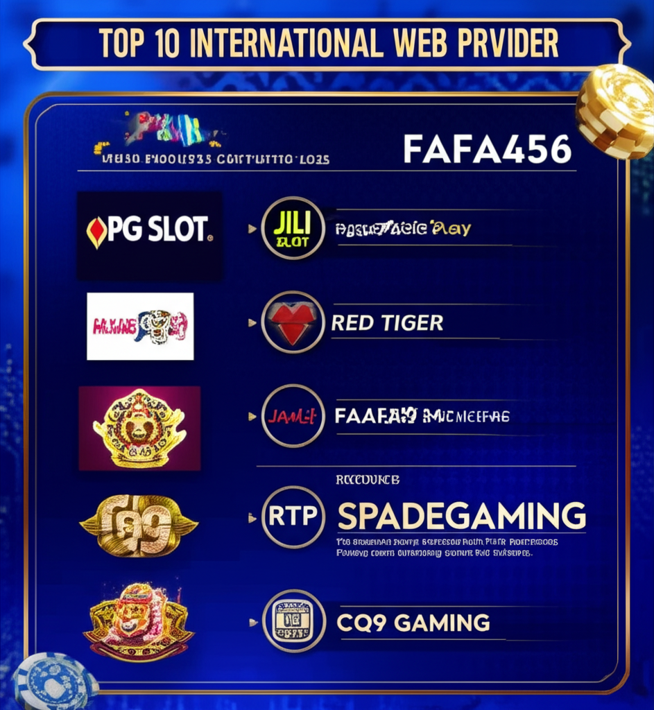 อินโฟกราฟิกเปรียบเทียบค่ายสล็อตเว็บตรงต่างประเทศยอดนิยมปี 2025 พร้อมจุดเด่นและมาตรฐานความปลอดภัย