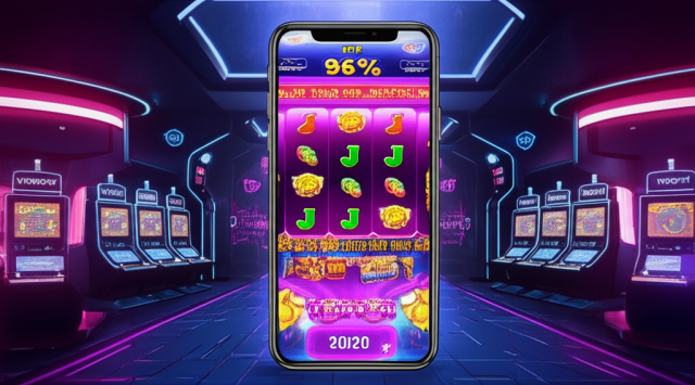 เจาะลึก RTP สูงในสล็อตมือถือ: ทำไมต้องเลือกเกมที่มี RTP 96% ขึ้นไป ภาพมือถือแสดงเกมสล็อต RTP สูง 96% ขึ้นไป พร้อมกราฟิก 4K และฟีเจอร์โบนัสในบรรยากาศคาสิโนดิจิทัลพรีเมียม