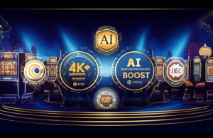 สล็อตเว็บตรงต่างประเทศที่ได้รับใบอนุญาตยอดนิยมปี 2025: แนะนำค่ายเกมและจุดเด่น ภาพประกอบสล็อตเว็บตรงต่างประเทศที่ได้รับใบอนุญาตยอดนิยมปี 2025 แสดงถึงแพลตฟอร์มสล็อตพรีเมียมพร้อมเทคโนโลยี AI และบริการ VIP