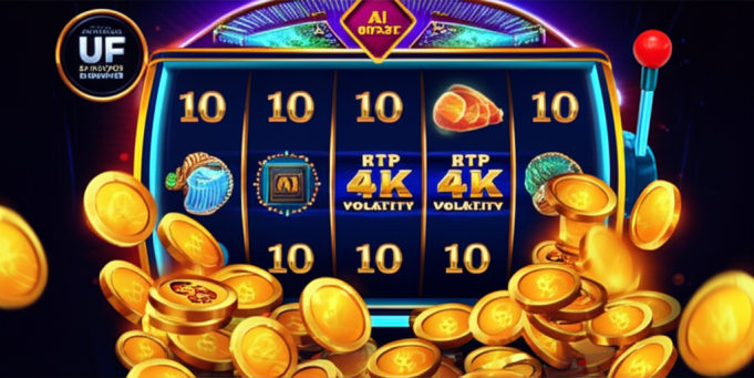 เจาะลึก RTP และความผันผวนในสล็อตแจ็คพอตสะสม: เลือกเกมยังไงให้เหมาะกับงบ ภาพสล็อตแจ็คพอตสะสมระดับพรีเมียมพร้อมสัญลักษณ์ RTP และความผันผวน พร้อมเทคโนโลยี AI BOOST ของ ufaslotsuper