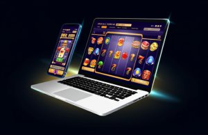 เช็คลิสต์เว็บสล็อตปลอดภัย: สิ่งที่ต้องดูให้ครบก่อนฝากเงิน ภาพประกอบแพลตฟอร์มสล็อตออนไลน์ระดับพรีเมียมที่ปลอดภัย พร้อมไอคอนระบบความปลอดภัย SSL, RNG, 2FA และระบบฝาก-ถอนอัตโนมัติ