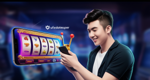 คู่มือมือใหม่: วิธีเลือกสล็อตคลาสสิกที่เหมาะกับคุณบน ufaslotsuper ภาพผู้เล่นชาวไทยกำลังเล่นสล็อตคลาสสิกบนมือถือด้วยกราฟิก 4K พร้อมสัญลักษณ์ AI และโลโก้ ufaslotsuper แสดงถึงประสบการณ์ VIP และความปลอดภัย
