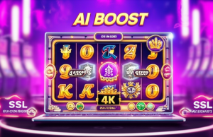 เจาะลึก RTP สูงในวีดีโอสล็อต ufaslotsuper: ทำไมถึงแตกง่ายและคุ้มค่า ภาพสล็อตวีดีโอที่มี RTP สูงพร้อมฟีเจอร์ AI BOOST และสัญลักษณ์ VIP พรีเมียม บนแพลตฟอร์ม ufaslotsuper