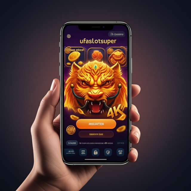 วิธีสมัครสมาชิกและเปิดยูสเซอร์กับ ufaslotsuper สำหรับมือใหม่ (สมัครง่ายใน 3 นาที) ภาพหน้าจอมือถือแสดงแพลตฟอร์มสล็อตออนไลน์ ufaslotsuper พร้อมกราฟิกเกม 4K และการสมัครสมาชิกอย่างรวดเร็วใน 3 นาที