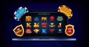 เจาะลึก 5 ค่ายสล็อตต่างประเทศที่ได้รับความนิยมสูงสุดบน ufaslotsuper ภาพประกอบแพลตฟอร์มสล็อตออนไลน์พรีเมียม ufaslotsuper พร้อมค่ายสล็อตต่างประเทศยอดนิยม 5 ค่าย ระบบ AI BOOST และบริการ VIP EXCLUSIVE