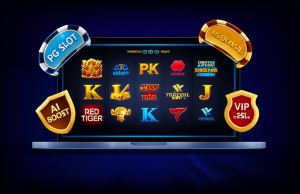 เจาะลึก 5 ค่ายสล็อตต่างประเทศที่ได้รับความนิยมสูงสุดบน ufaslotsuper ภาพประกอบแพลตฟอร์มสล็อตออนไลน์พรีเมียม ufaslotsuper พร้อมค่ายสล็อตต่างประเทศยอดนิยม 5 ค่าย ระบบ AI BOOST และบริการ VIP EXCLUSIVE