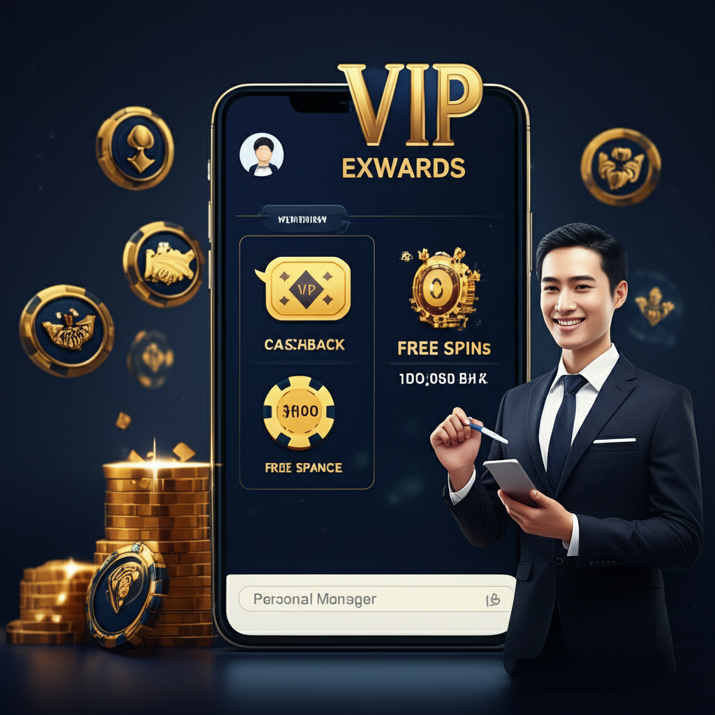 ภาพแสดงบริการ VIP EXCLUSIVE พร้อม Personal Manager และสิทธิพิเศษสำหรับสมาชิกระดับพรีเมียม