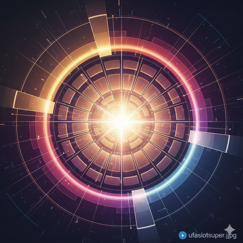 ภาพสรุปแสดงการรวมกันของแนวคิด 'Nexus' และ 'Slot' โดยมีภาพวงกลมขนาดใหญ่ที่สื่อถึง 'The Core' หรือ Nexus ซึ่งประกอบไปด้วยชิ้นส่วนสี่เหลี่ยม (Slots) หลายชิ้นที่พอดีกันอย่างสมบูรณ์แบบ รูปแบบการจัดวางควรเป็นแบบ Convergence โดยมีแสงสว่างและพลังงานพุ่งออกมาจากจุดศูนย์กลาง (The Heart of the System) สื่อถึงการทำงานร่วมกันอย่างมีประสิทธิภาพและไร้รอยต่อ (Seamless Integration) สีควรใช้โทนอบอุ่นและเย็นผสมกัน เช่น สีทองและสีม่วง เพื่อสร้างความสมดุลระหว่างความล้ำหน้าทางเทคโนโลยีและความน่าเชื่อถือ