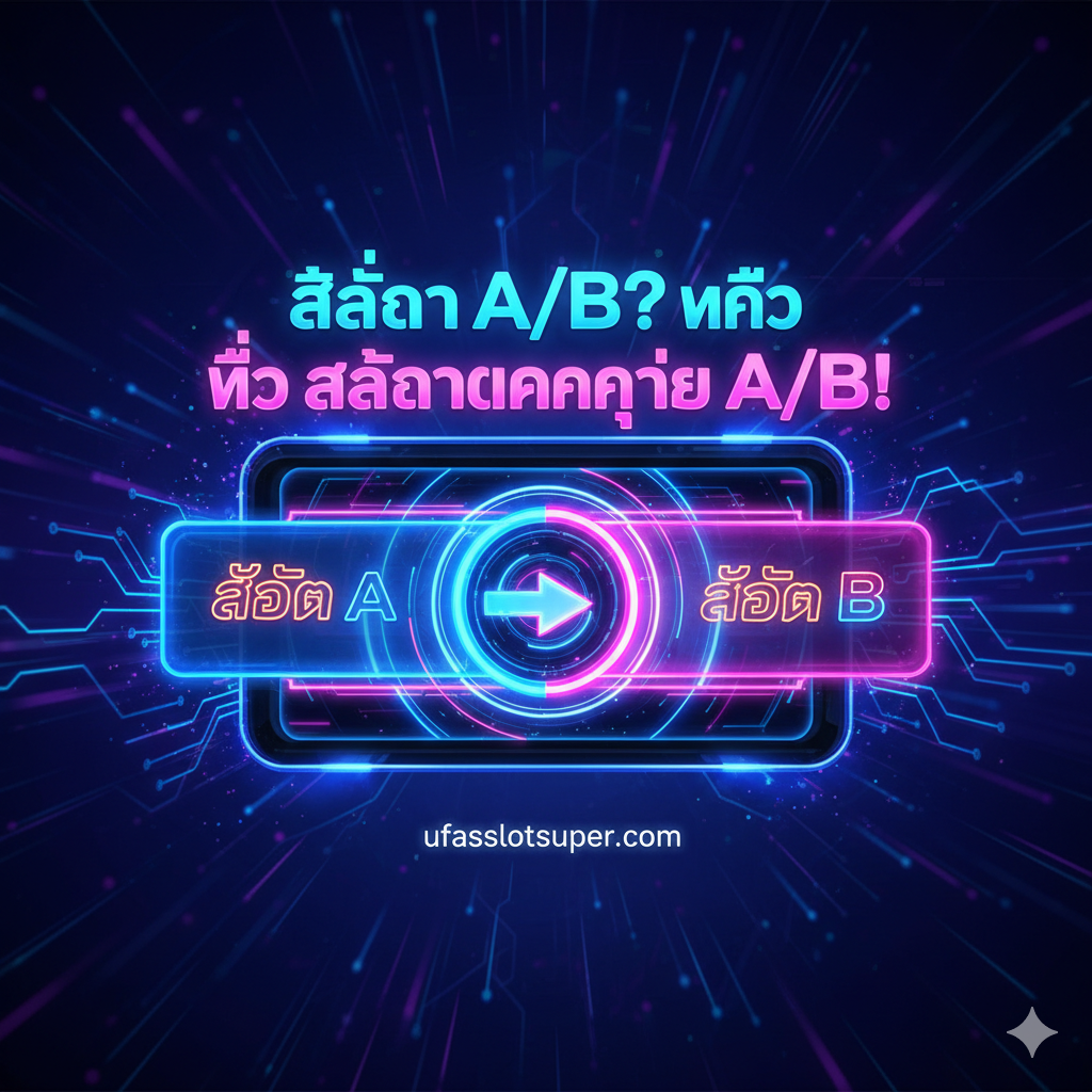 ออกแบบปกภาพสำหรับการแปลงคำว่า “boot slot a or b” ให้กลายเป็นแนวคิดสล็อตพร้อมตัวเลือก A และ B