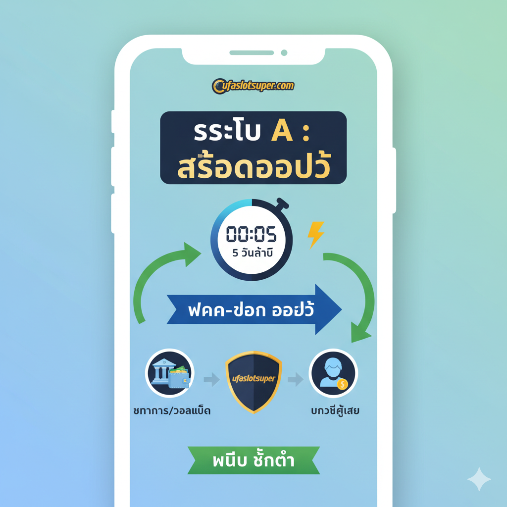 แผนภาพขั้นตอนการฝาก-ถอนออโต้ 5 วินาทีของ ufaslotsuper เน้นความเร็วของระบบ Auto Slot Wallet และความสะดวกสบาย ไม่มี ขั้นต่ำ