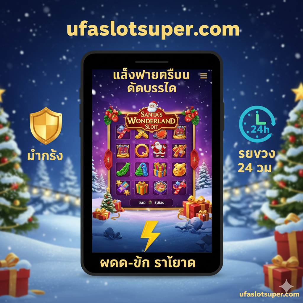 Advantages/Features ufaslotsuper.com เน้นการเล่นบนมือถือทุกระบบ ความมั่นคงปลอดภัย และการฝาก-ถอนที่รวดเร็ว