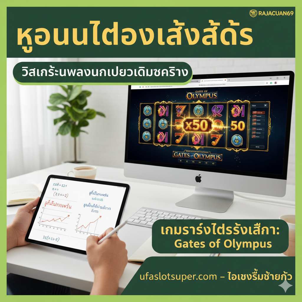 ภาพสื่อถึง 'ตารางเกมสล็อตเดโม่แนะนำสำหรับนักวิเคราะห์สูตร' โดยแสดงมือของผู้เล่นที่กำลังถือสมุดโน้ตหรือแท็บเล็ต จดบันทึกสถิติหรือสูตร ด้านข้างมีหน้าจอเกมสล็อตเดโม่ที่กำลังแสดงผลลัพธ์การหมุน ใช้สีเขียวและเหลืองเป็นสีไฮไลท์เพื่อสื่อถึงการวิเคราะห์และกลยุทธ์ เน้นย้ำภาพลักษณ์ของการ 'ฝึกฝน' และ 'การใช้สมอง' ในการเล่นสล็อตก่อนการเดิมพันจริง