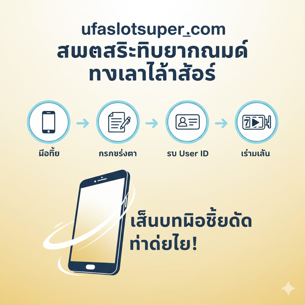 功能特性图，重点突出'ระบบออโต้ 3 วินาที'（3秒自动系统）และ'ฝาก-ถอน ไม่มีขั้นต่ำ'（无最低限额存取）。图片应采用未来科技感的光线和界面设计。主体是一个被光速线条环绕的手机界面（或平板电脑），界面上展示着'ฝาก' (Deposit) 和 'ถอน' (Withdraw) 的按钮，以及一个巨大的数字'3'或一个闪电符号。色彩以蓝色和青色为主，突出速度和效率。构图简洁有力，强调用户可以'Can Do'（可以做到）快速的金融操作，上方或侧面可以有小字'ufaslotsuper fastest auto system'。