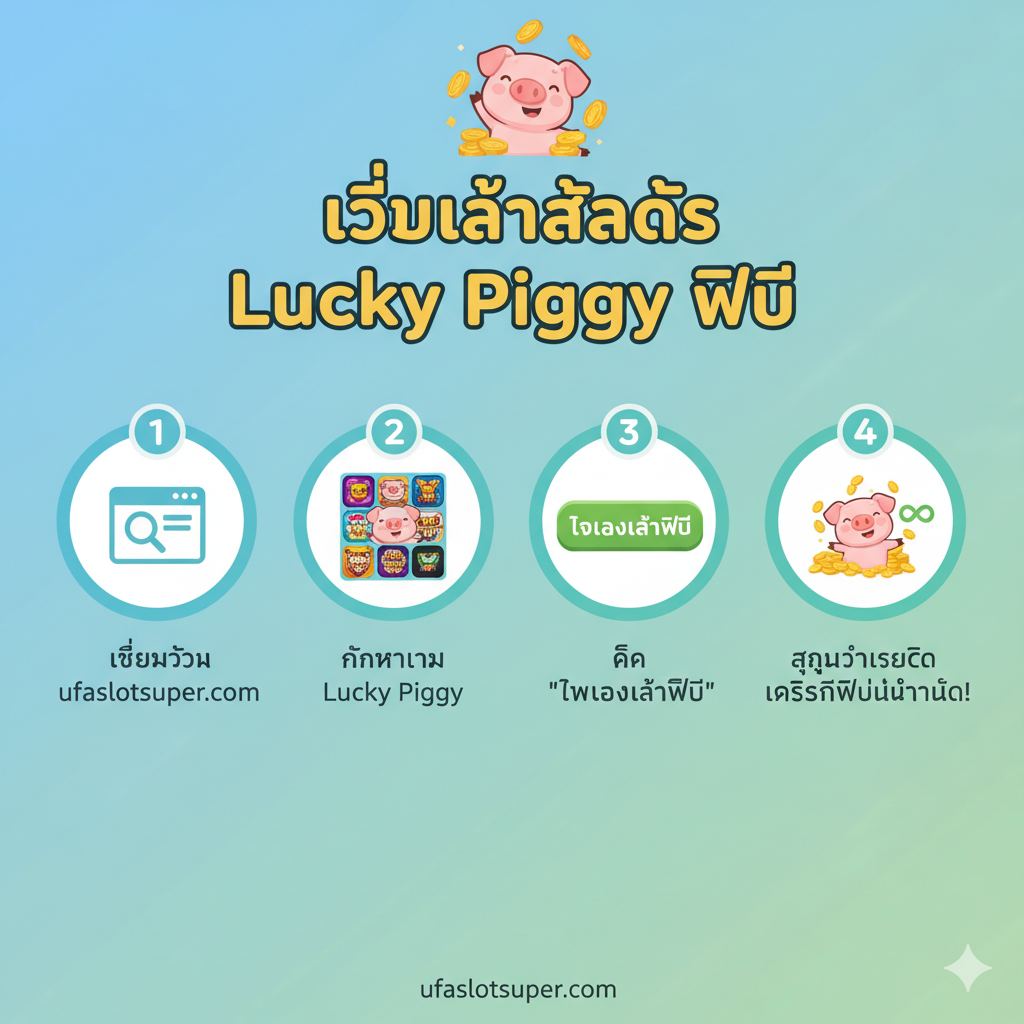 ขั้นตอนการเข้าเล่น Lucky Piggy Demo โดยละเอียด