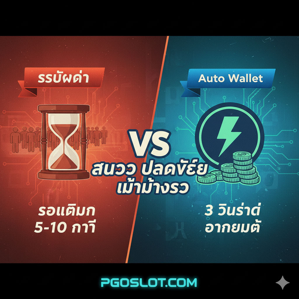 一张总结和呼吁行动的图片。主视觉应是充满活力的，有赢钱的象征（如洒落的泰铢硬币或金光）。画面中心是一个大号的泰文口号“สมัคร PG Slot ใหม่ล่าสุด โบนัส 100% คลิกเลย!”。背景可以是一个模糊处理的PG Slot游戏画面，前景突出一个巨大的、可点击的按钮形状或箭头。使用红色、金色和高饱和度的颜色来激发用户的即刻行动欲望，强调“新游戏”和“高额奖励”的紧迫性和吸引力。