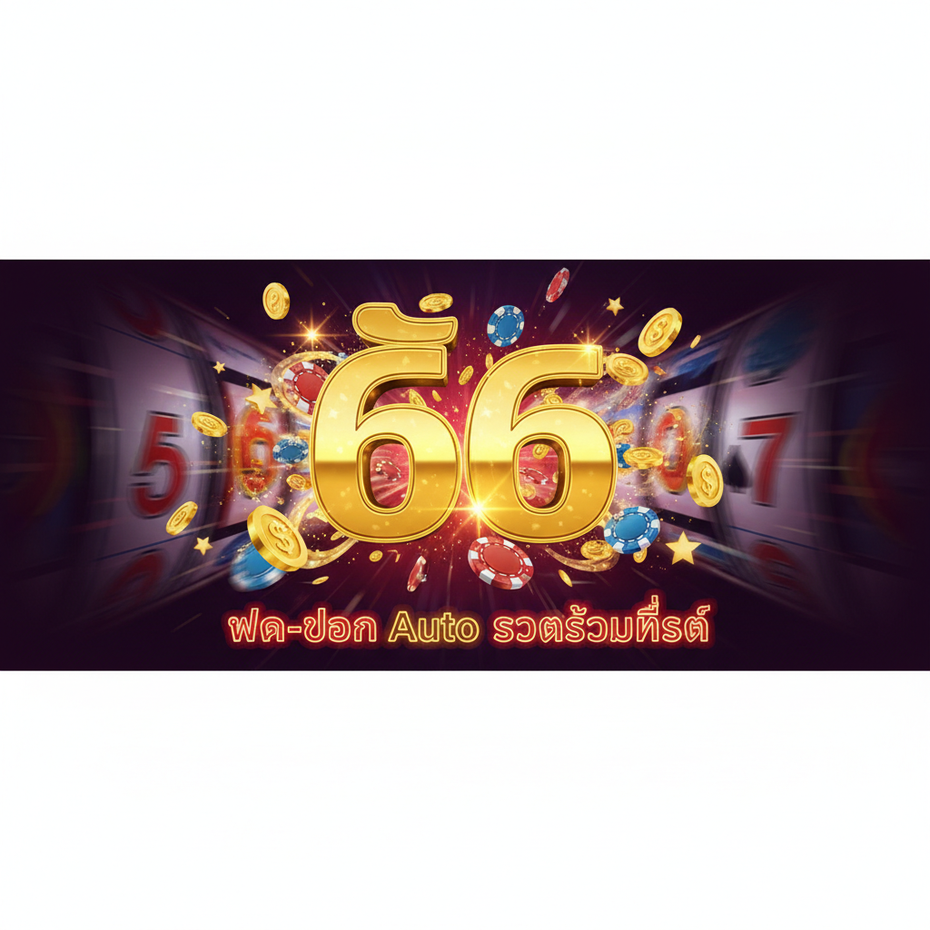 设计一个清晰的流程图或信息图，指导用户完成“สมัคร สล็อต 66” (Register Slot 66) 的步骤。图片分为三个简洁的步骤方框：1. คลิกปุ่ม “สมัครสมาชิก” (Click Register Button)，图标为手指点击；2. กรอกข้อมูลสำคัญ (Fill Important Info)，图标为表单或键盘；3. รับ Username และ Password (Receive U/P)，图标为锁或钥匙。使用明快的橙色、白色和灰色，保持清晰、易懂的扁平化设计风格。底部可以加上“รับเครดิตฟรีทันที” (Get Free Credit Instantly) 的小横幅作为奖励提示。