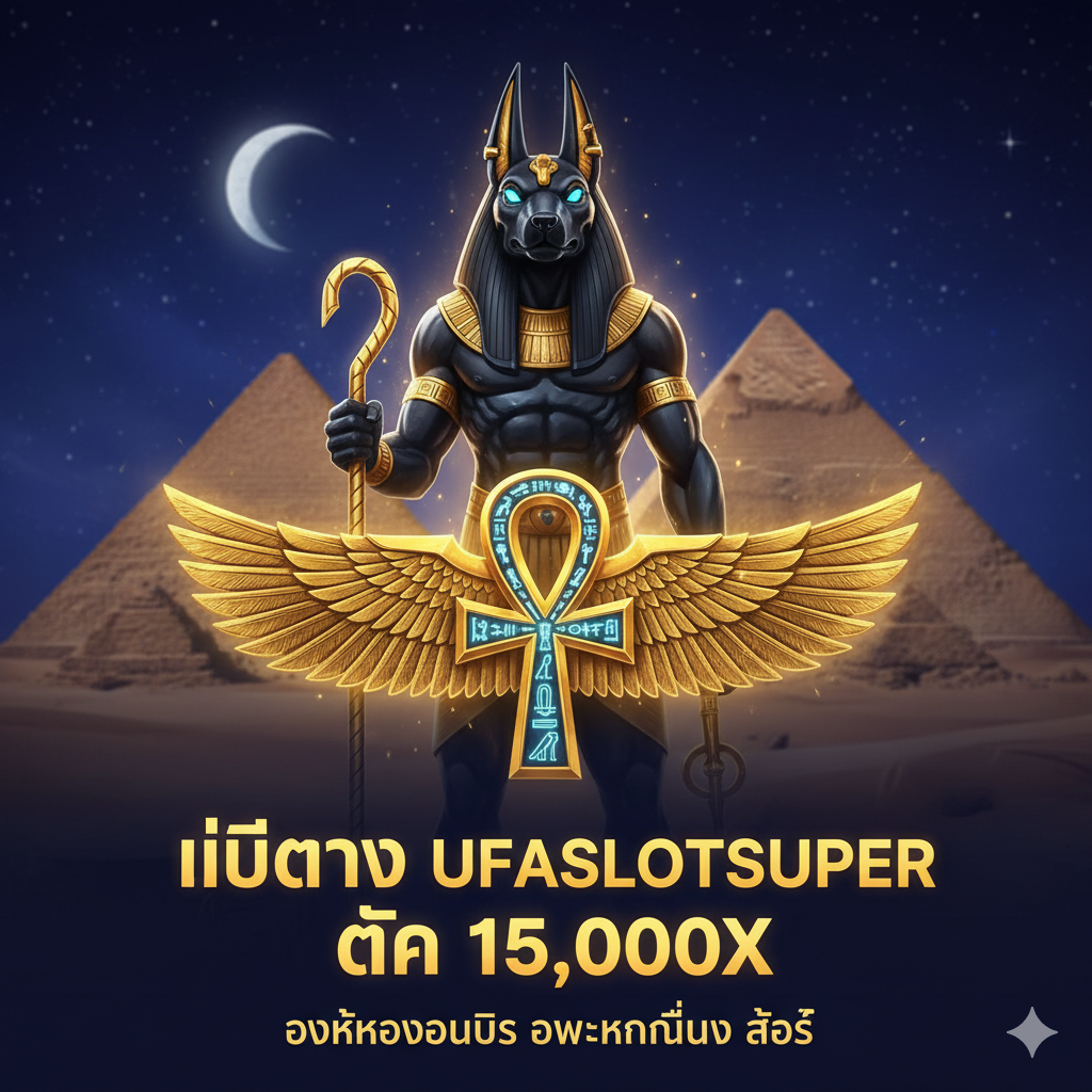 ภาพเน้นย้ำข้อดีของการเล่น Ankh of Anubis Awakening Slot ที่ ufaslotsuper เช่น เว็บตรง และฝาก-ถอน ออโต้